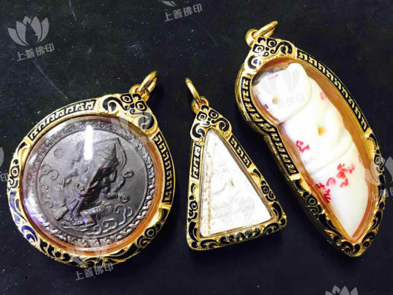鍍金純銀防水殼 (黑龍也/ 閃石加工)