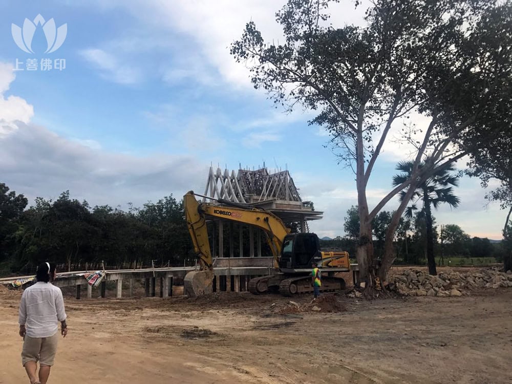 寺廟當時興建的情況, 現在很美麗